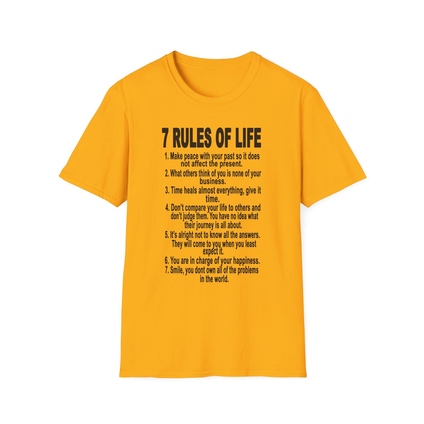 7 Rules of Life Unisex Softstyle T-Shirt