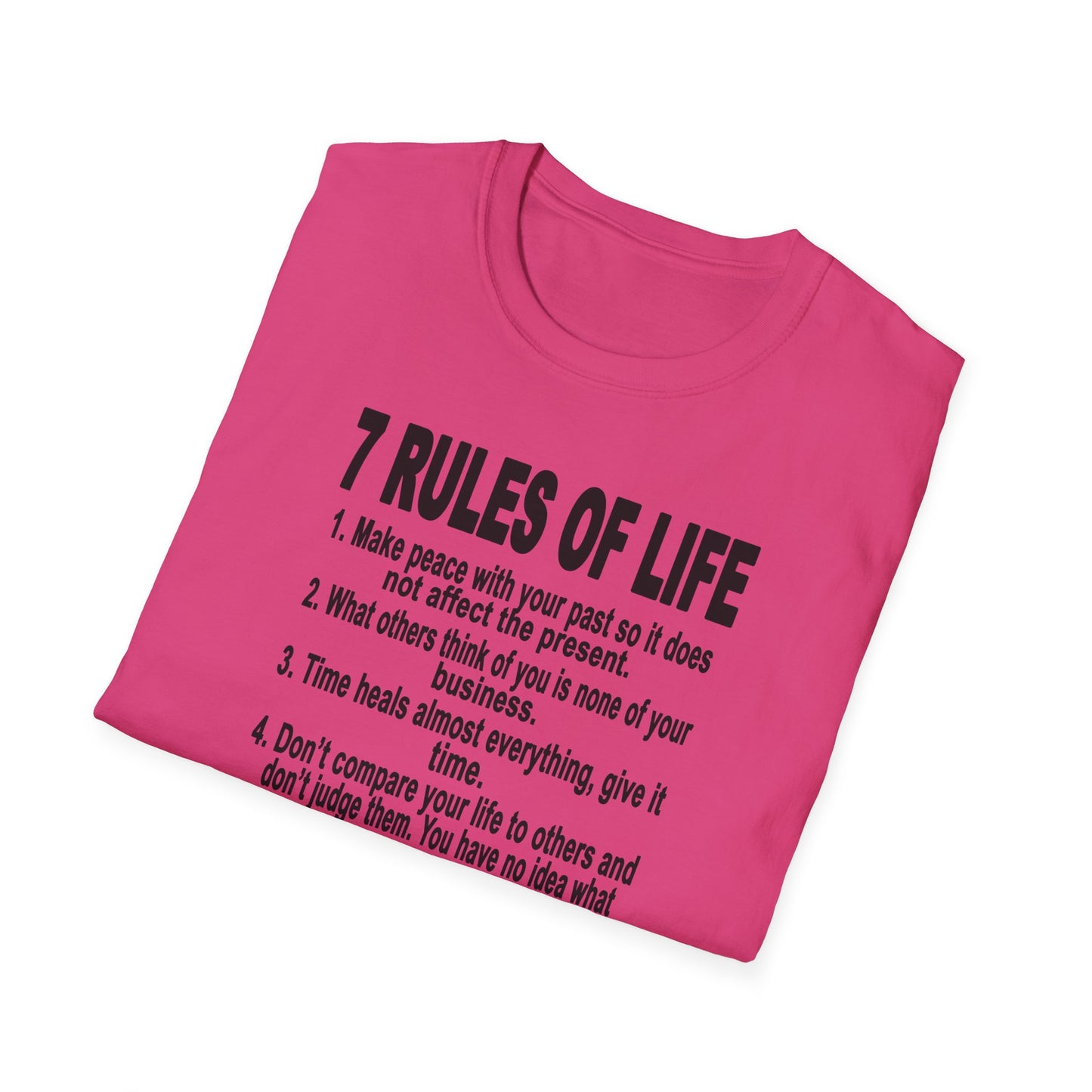7 Rules of Life Unisex Softstyle T-Shirt