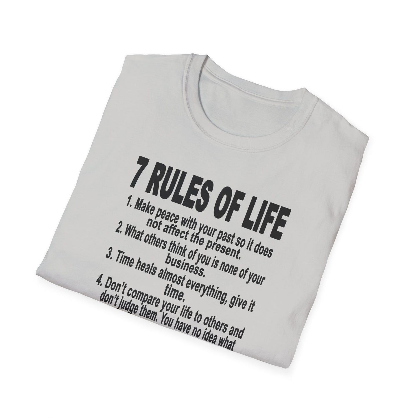 7 Rules of Life Unisex Softstyle T-Shirt