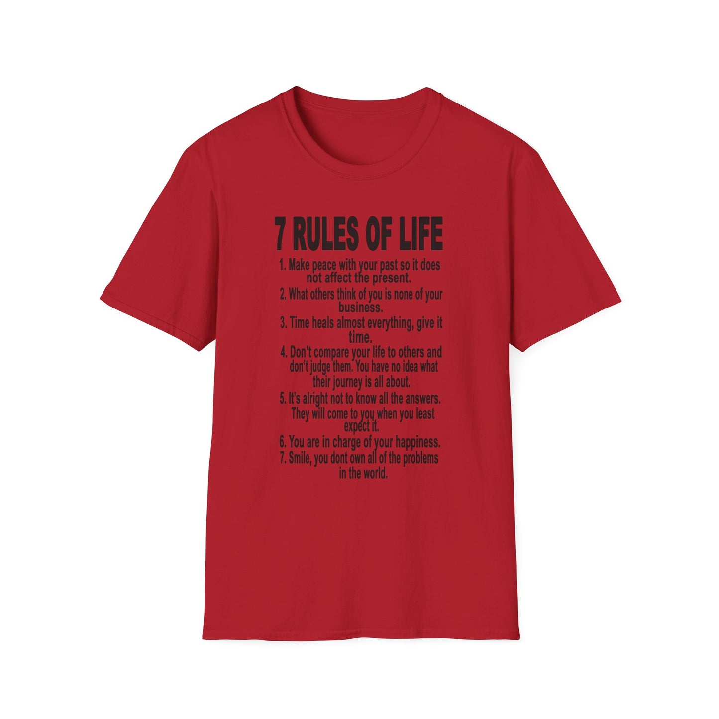 7 Rules of Life Unisex Softstyle T-Shirt