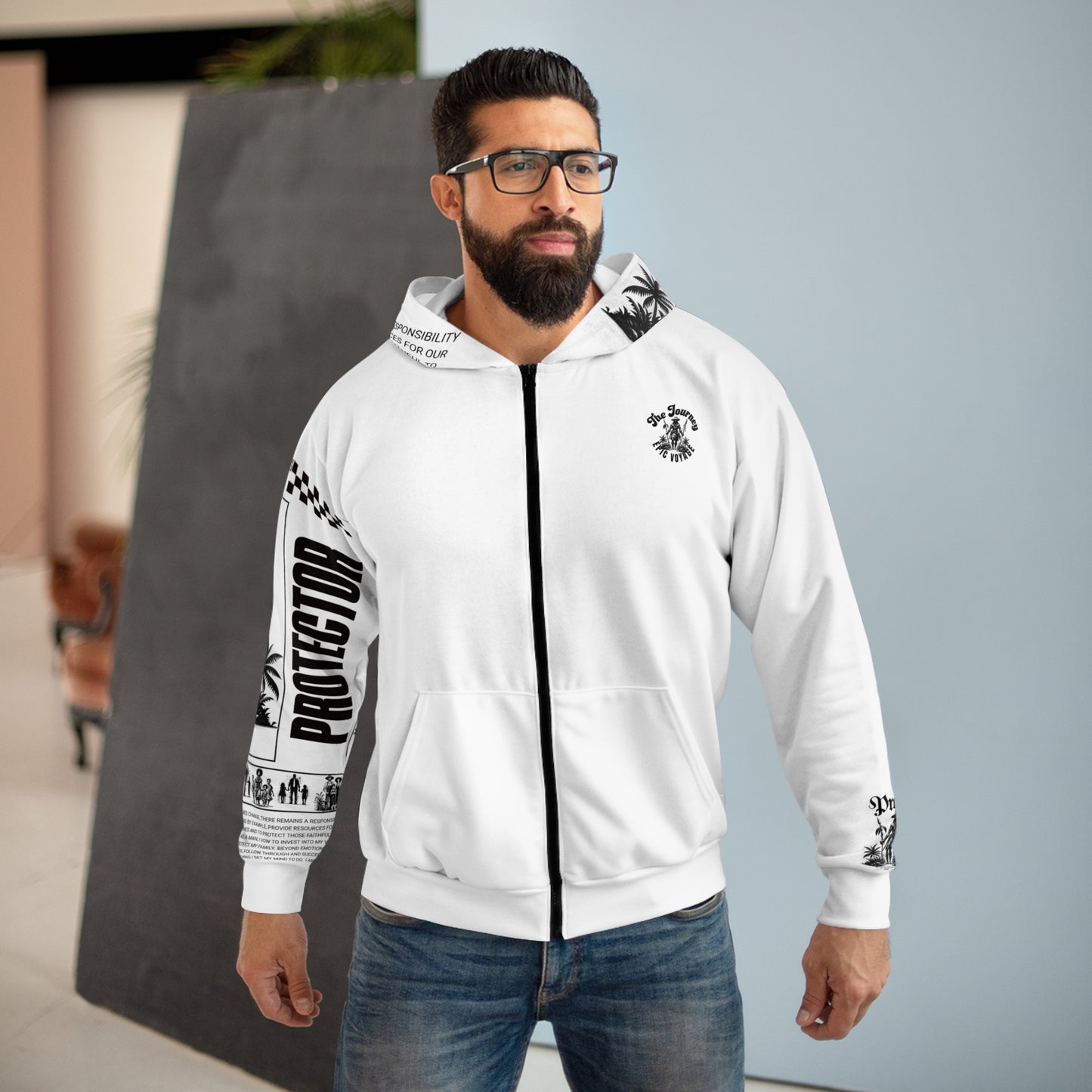 Last of a dying breed Unisex Inspirational Zip Hoodie - Embrace Your Journey