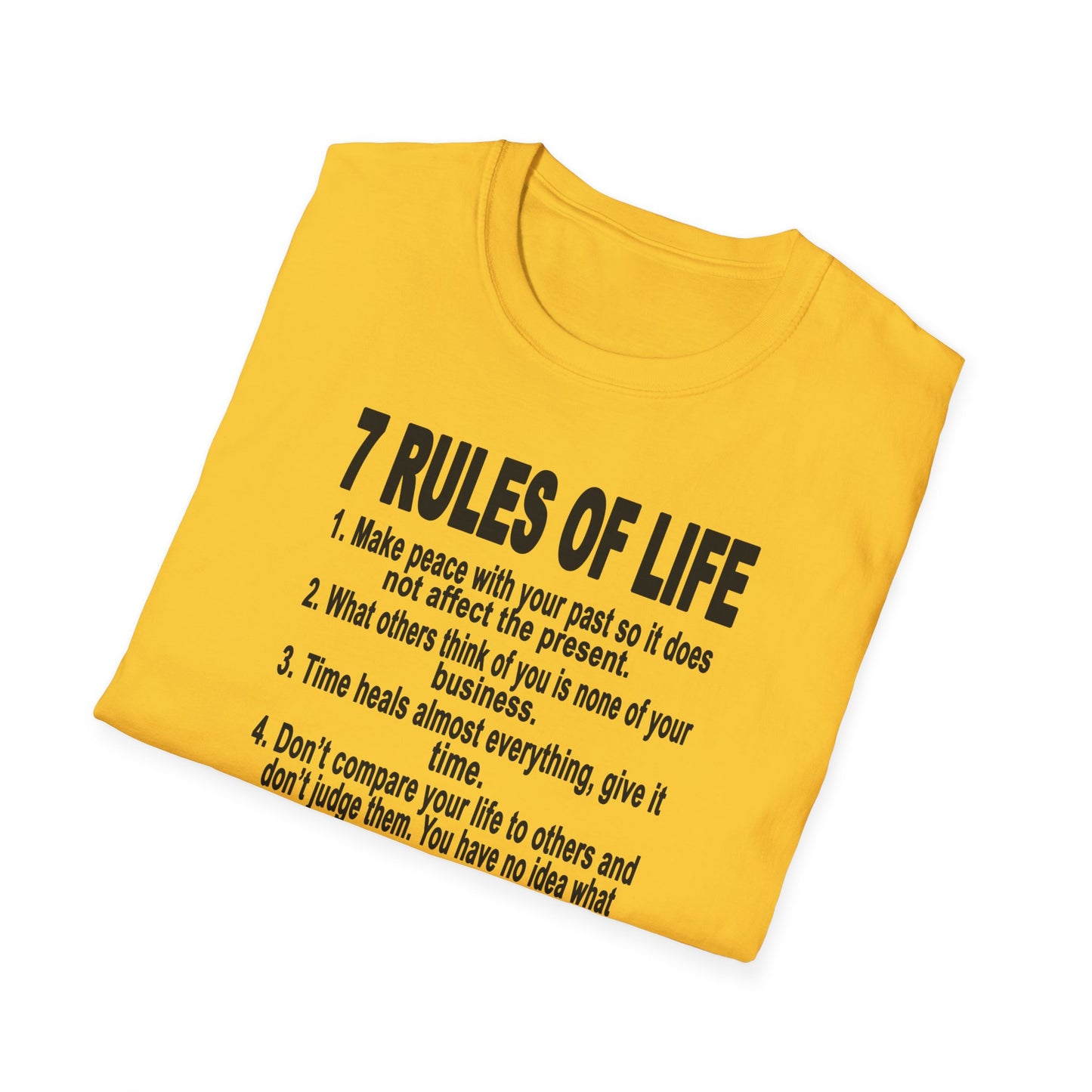 7 Rules of Life Unisex Softstyle T-Shirt
