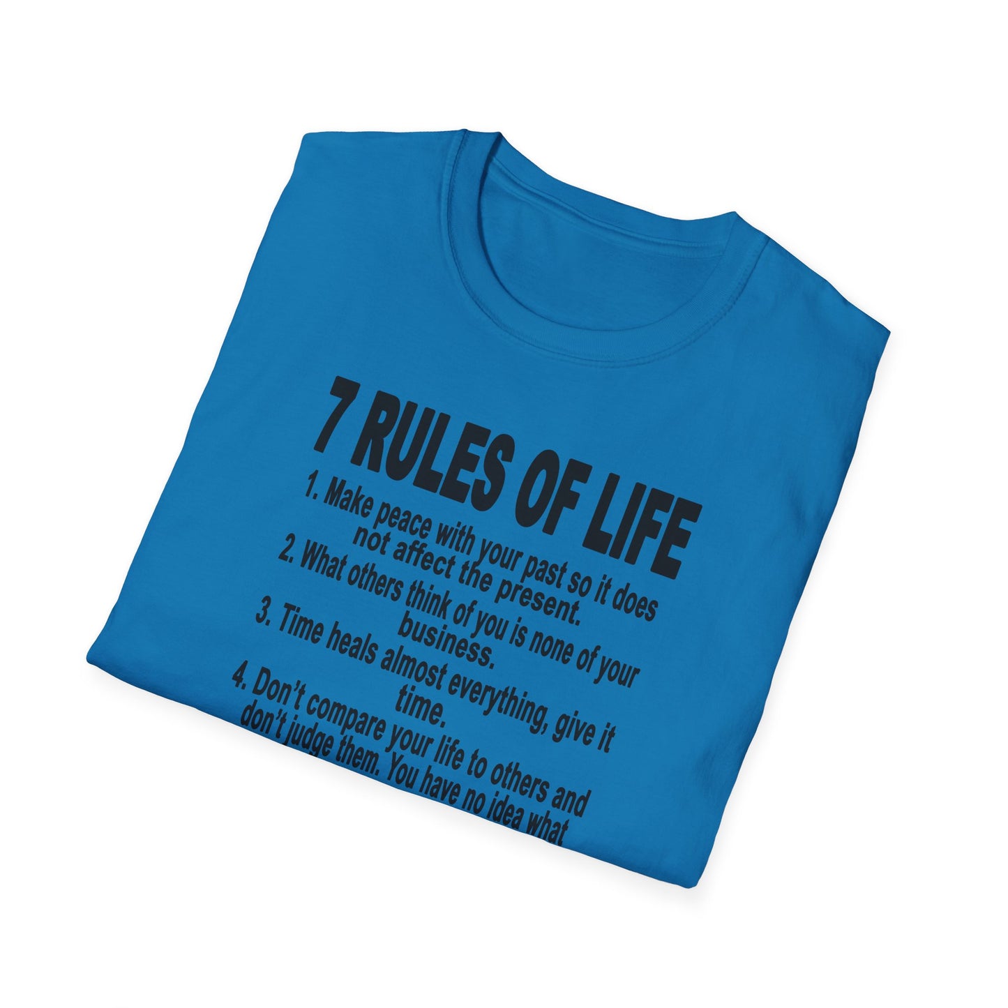 7 Rules of Life Unisex Softstyle T-Shirt