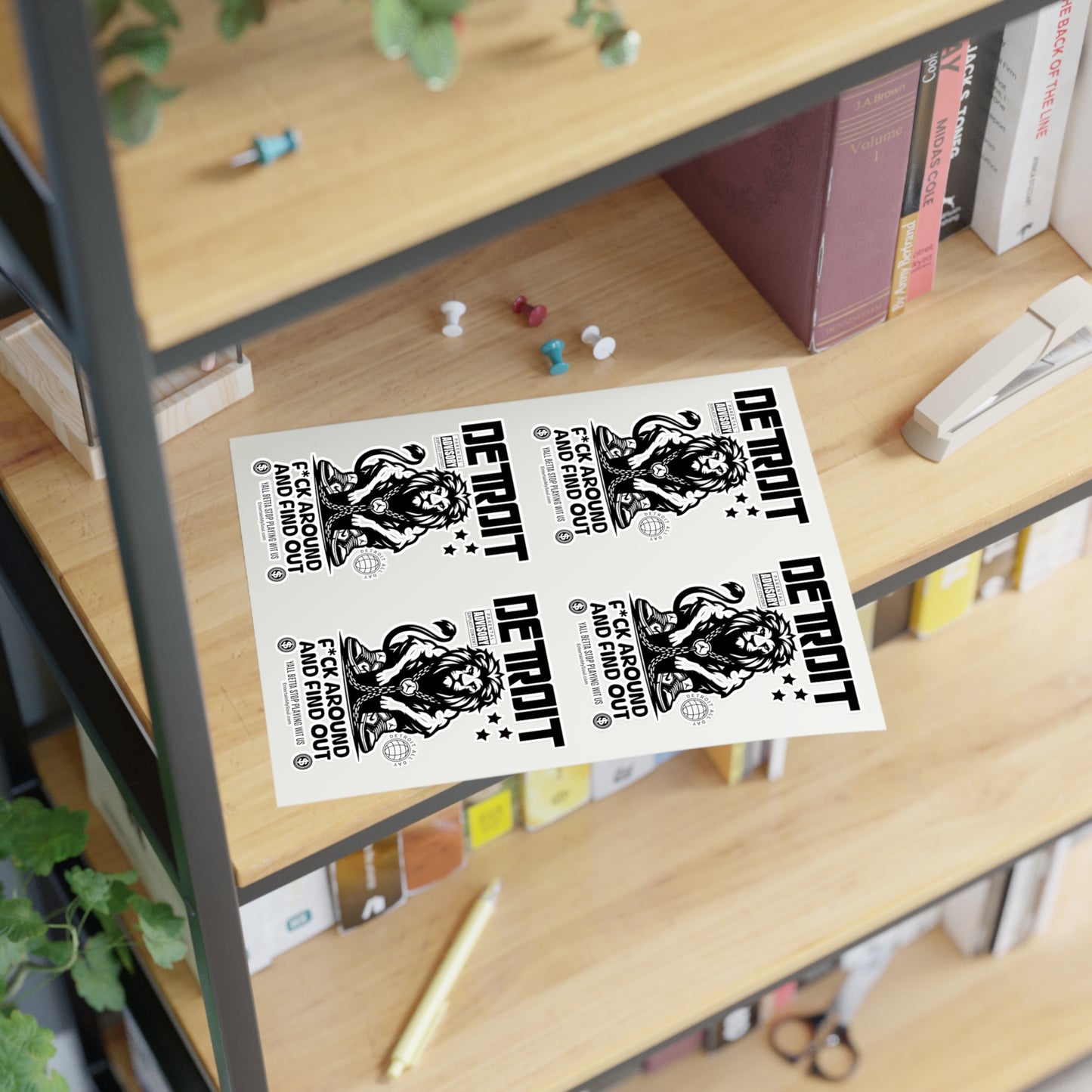 F*ck Around and Find Out Sticker Sheets - Urban Decor, Gift for Collectors, Custom Stickers for Scrapbooking, Laptop, & More
