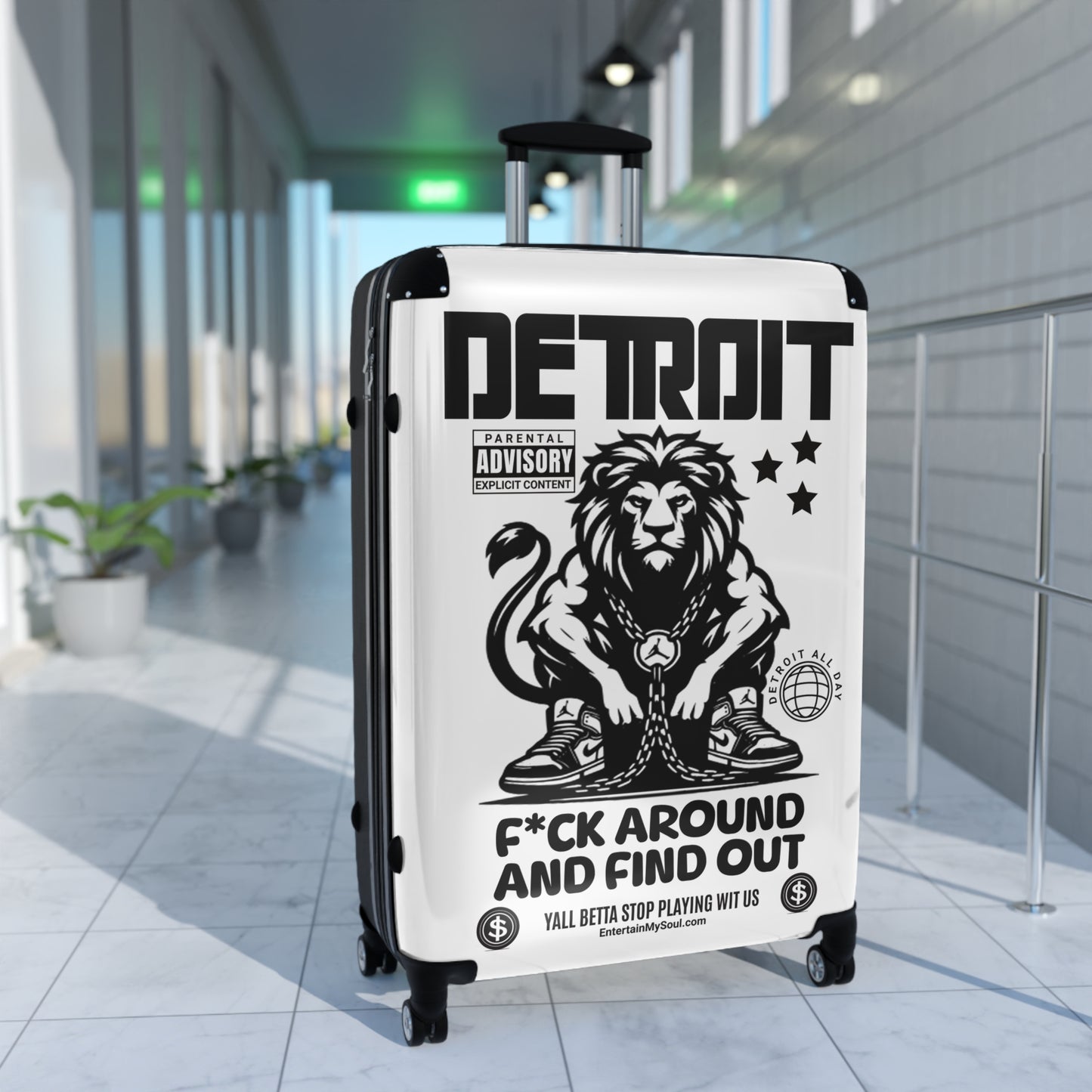 F*ck Around and Find Out Luggage for Adventurers, Unique Gift for Travelers, Weekend Getaways, Travel Accessories