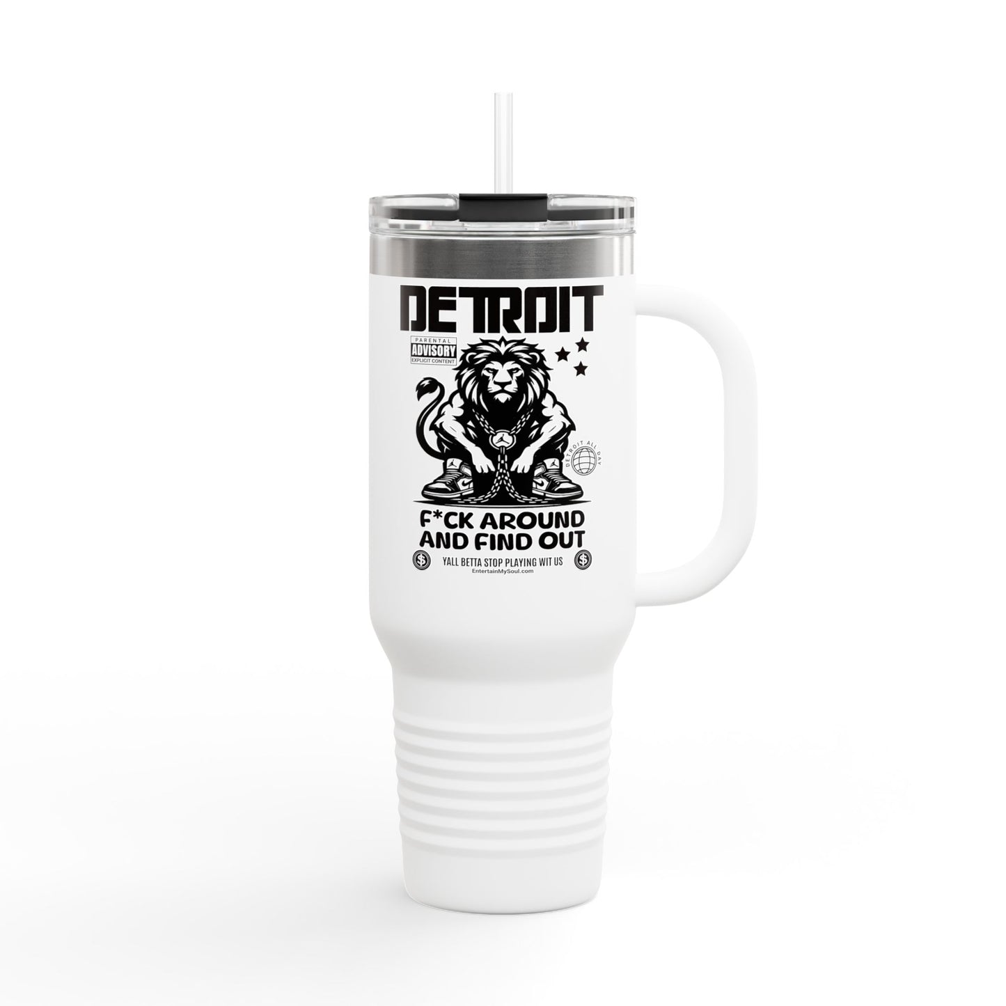 F*ck Around and Find Out Travel Mug, 40oz - Perfect for Coffee Lovers, Travel, Gifts for Him or Her, Road Trips, Personalized Drinkware