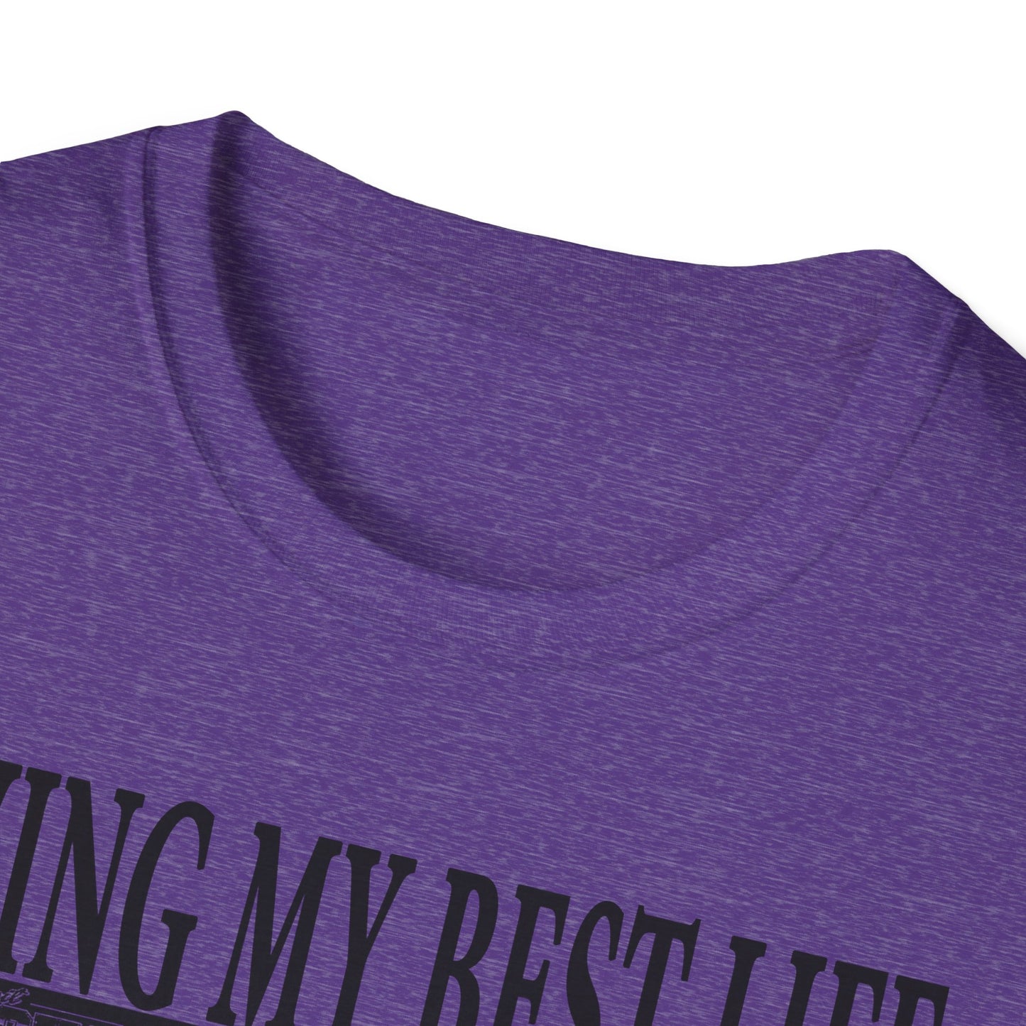 Living My Best Life Unisex Softstyle T-Shirt - Detroit Vibes Graphic Tee