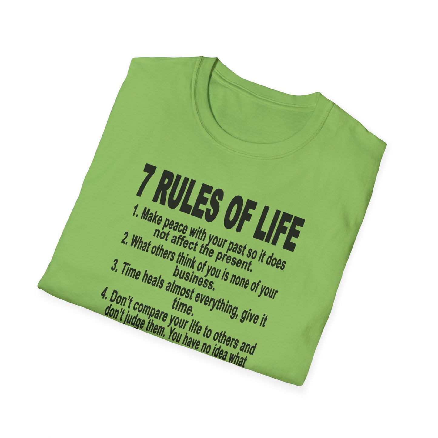 7 Rules of Life Unisex Softstyle T-Shirt