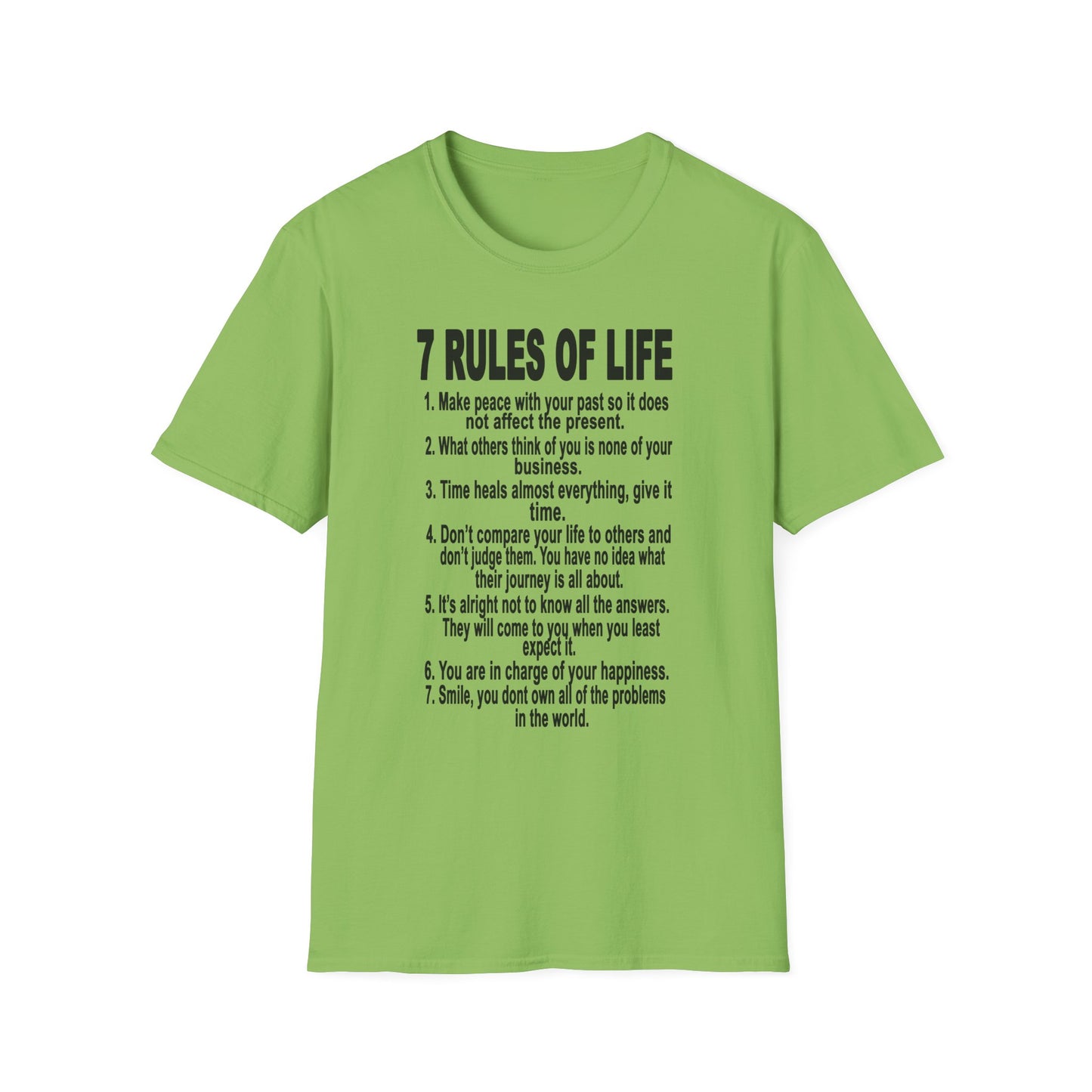 7 Rules of Life Unisex Softstyle T-Shirt