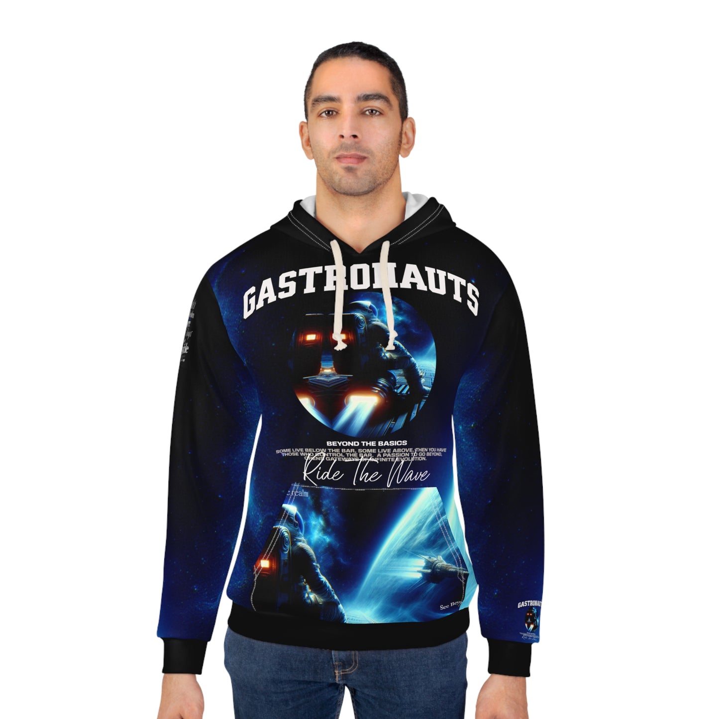 Gastronauts Unisex Pullover Hoodie - Ride the Wave Design