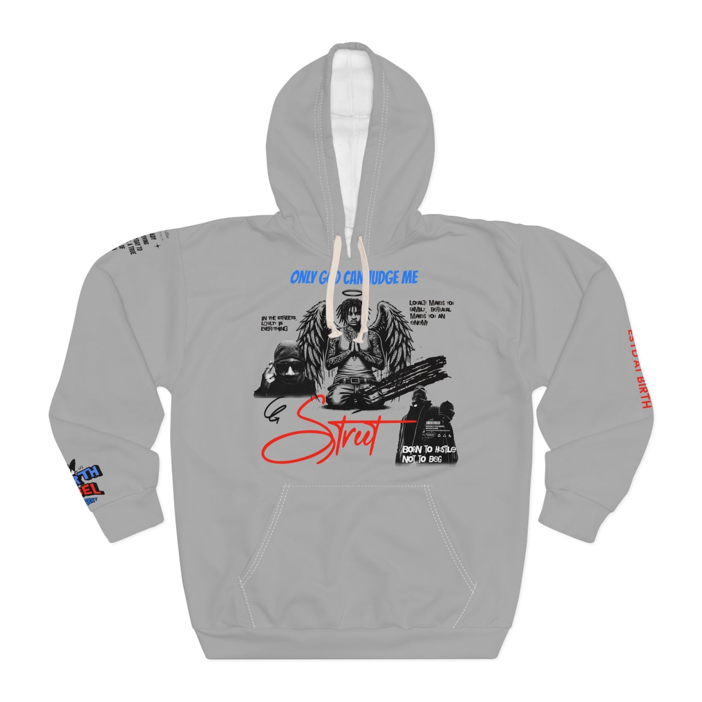 Only God Can Judge Me Graphic Unisex Pullover Hoodie - Streetwear Style