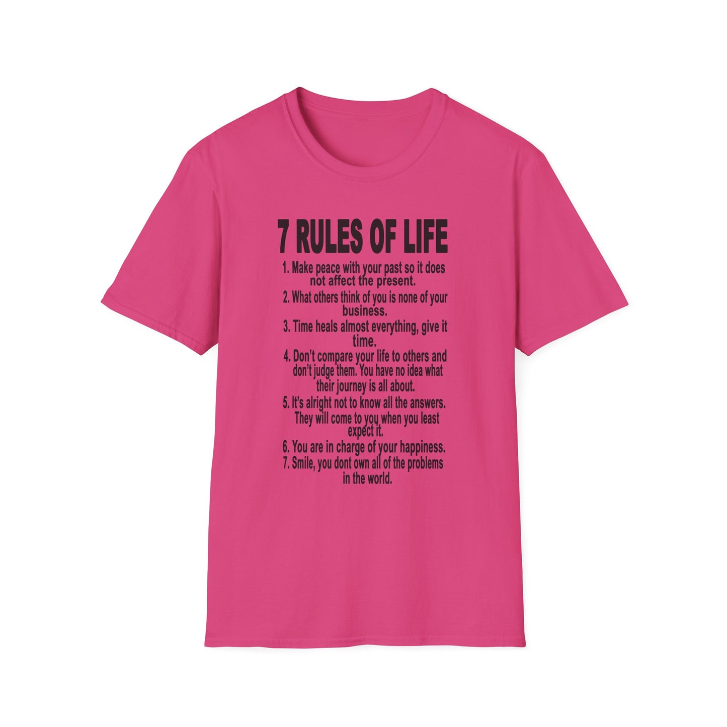 7 Rules of Life Unisex Softstyle T-Shirt