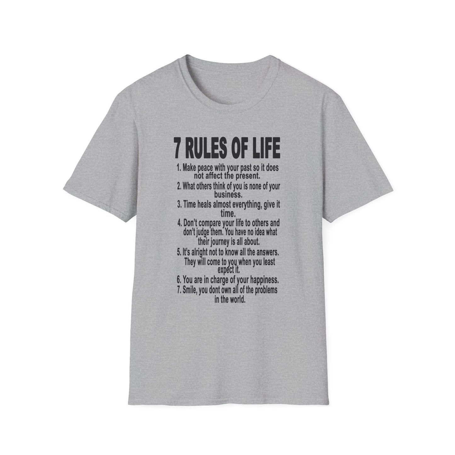 7 Rules of Life Unisex Softstyle T-Shirt