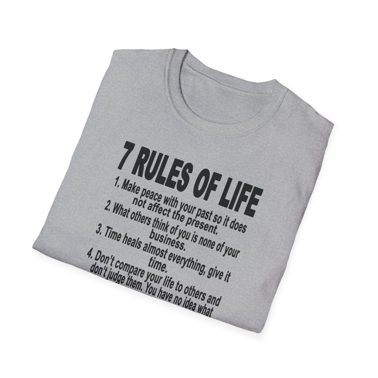 7 Rules of Life Unisex Softstyle T-Shirt