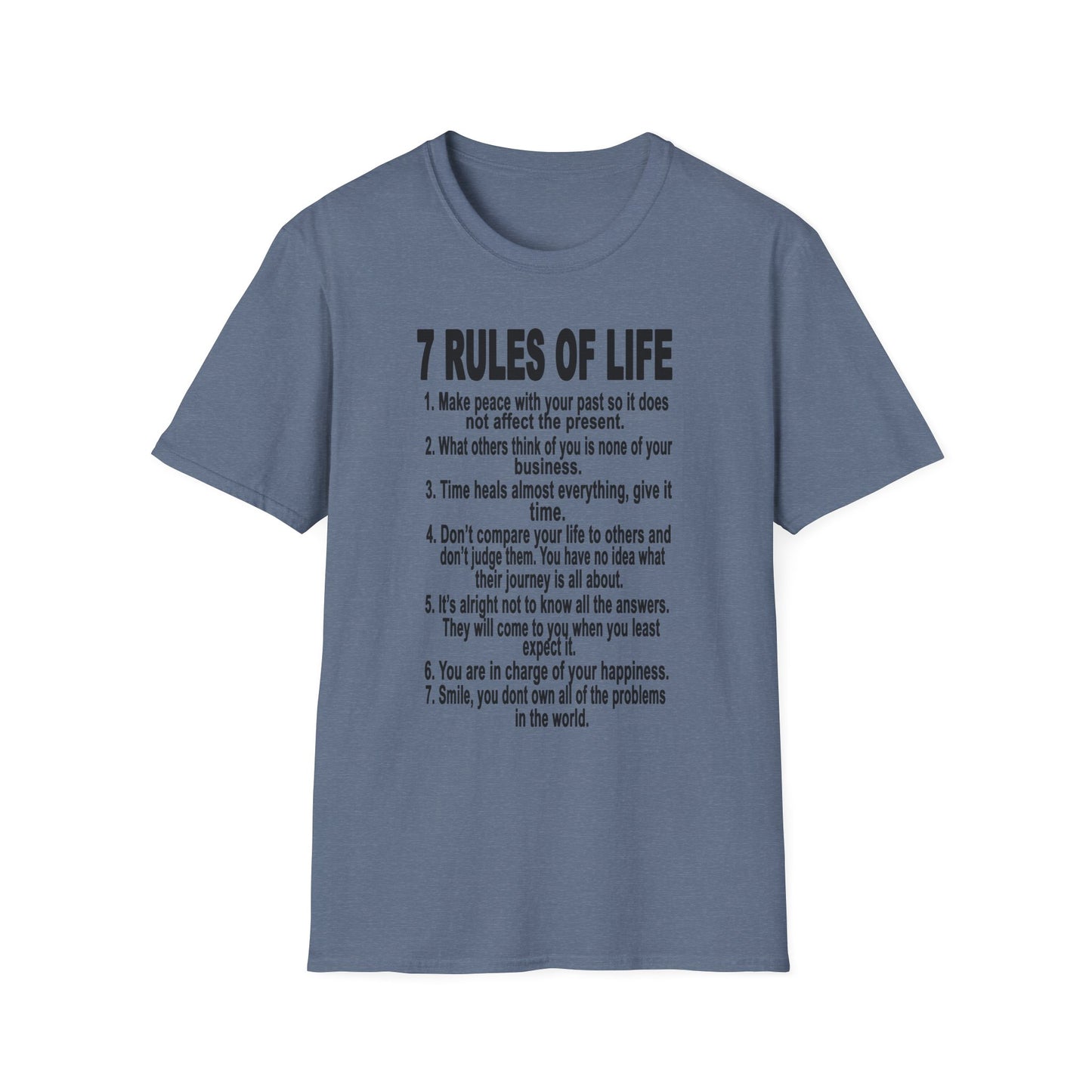 7 Rules of Life Unisex Softstyle T-Shirt