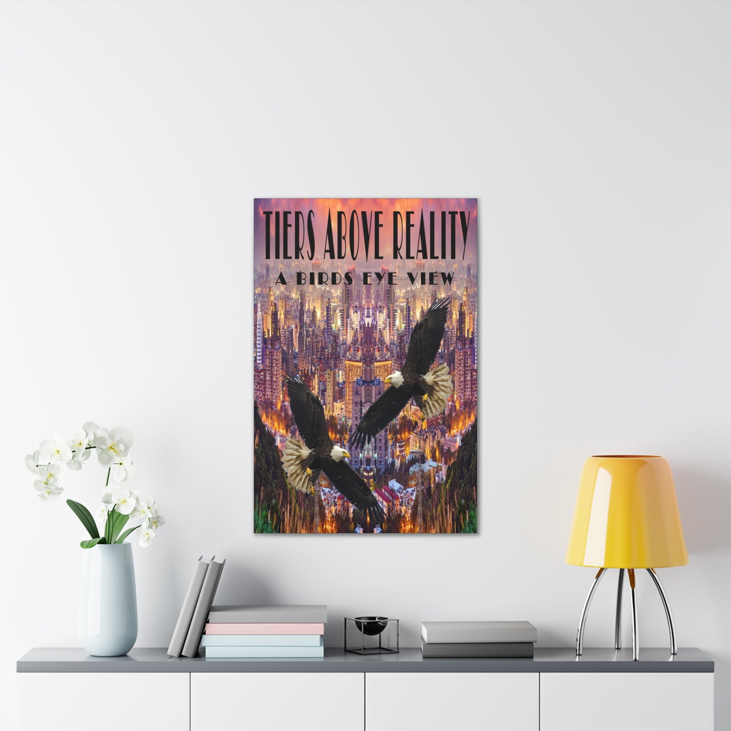 Tiers Above Reality Canvas Stretched, 0.75"