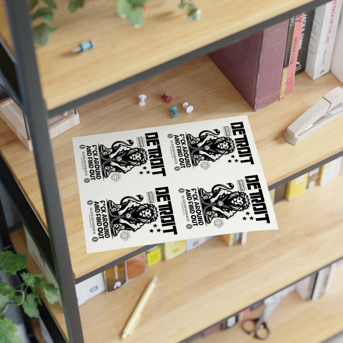 F*ck Around and Find Out Sticker Sheets - Urban Decor, Gift for Collectors, Custom Stickers for Scrapbooking, Laptop, & More