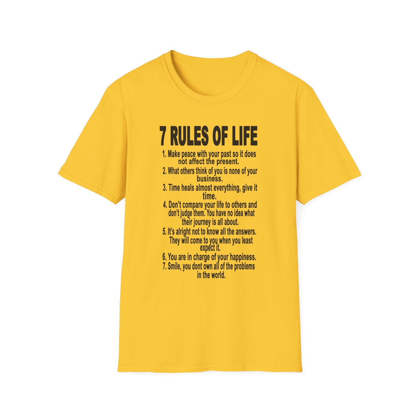 7 Rules of Life Unisex Softstyle T-Shirt