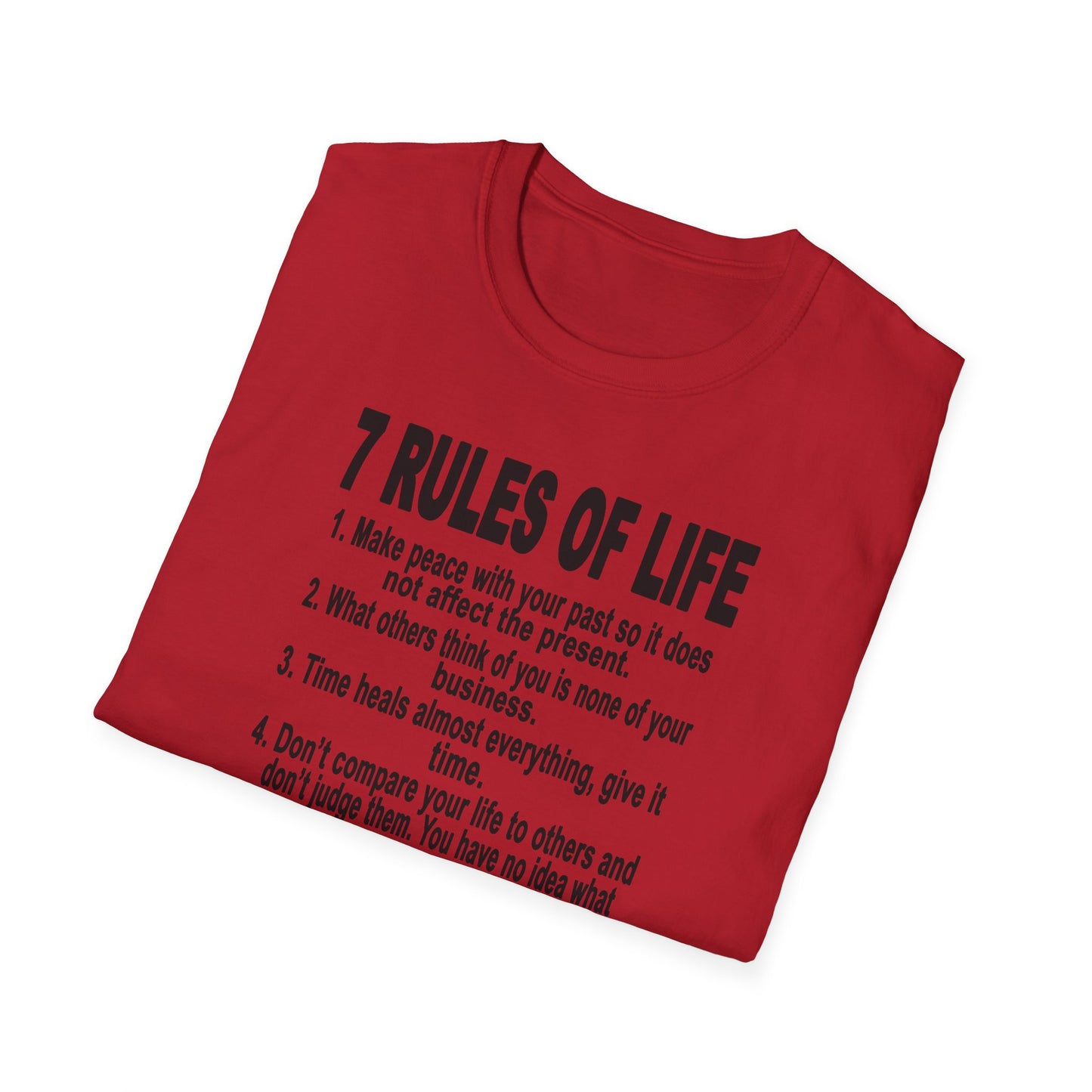 7 Rules of Life Unisex Softstyle T-Shirt