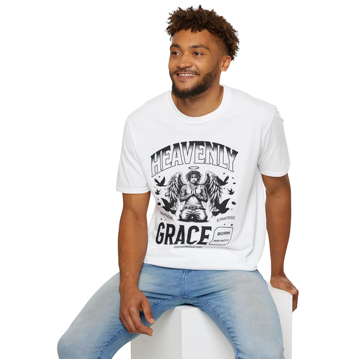 Heavenly Grace Unisex Softstyle T-Shirt | Fearless & Ready Design