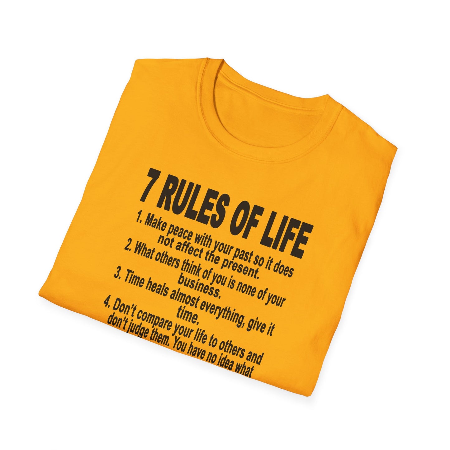 7 Rules of Life Unisex Softstyle T-Shirt