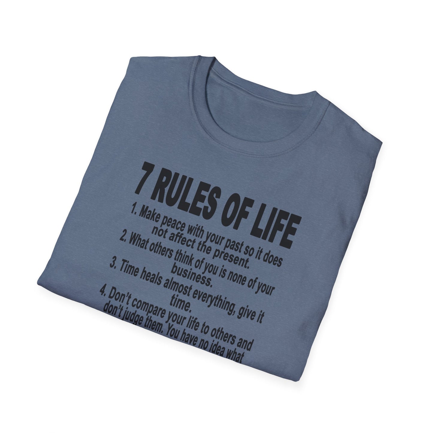 7 Rules of Life Unisex Softstyle T-Shirt