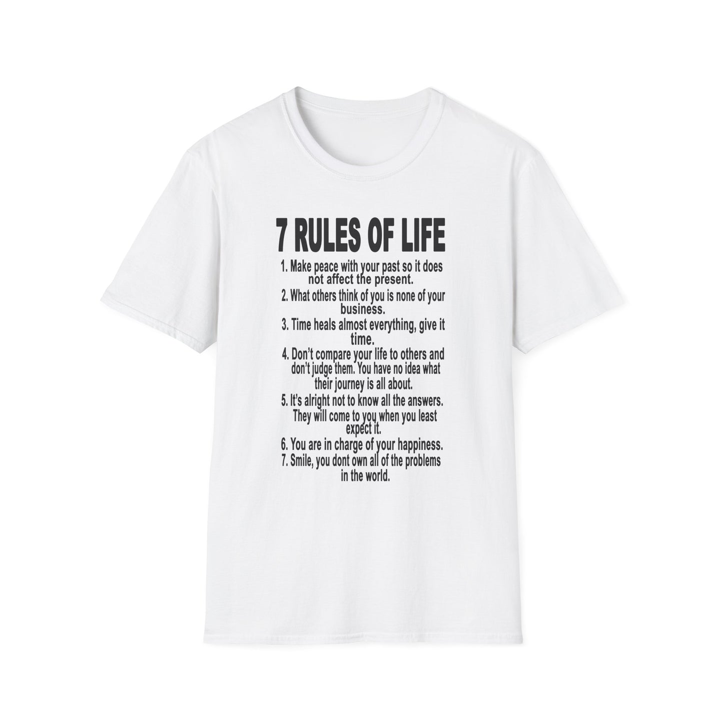 7 Rules of Life Unisex Softstyle T-Shirt