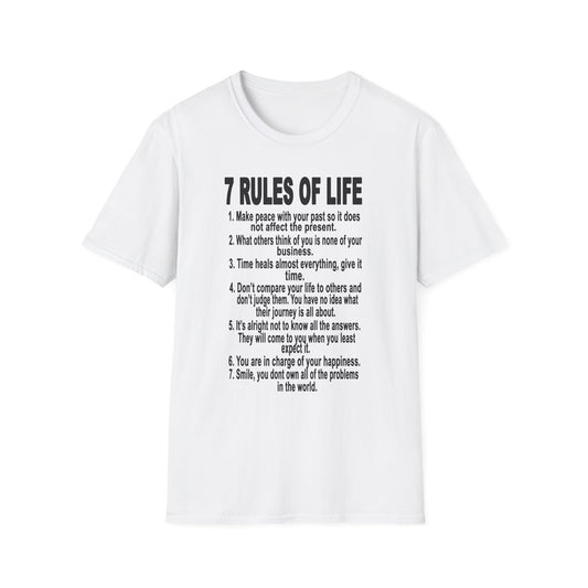 7 Rules of Life Unisex Softstyle T-Shirt