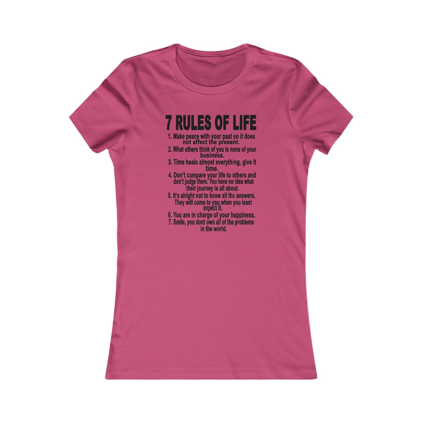 7 Rules of Life Women's T Shirt