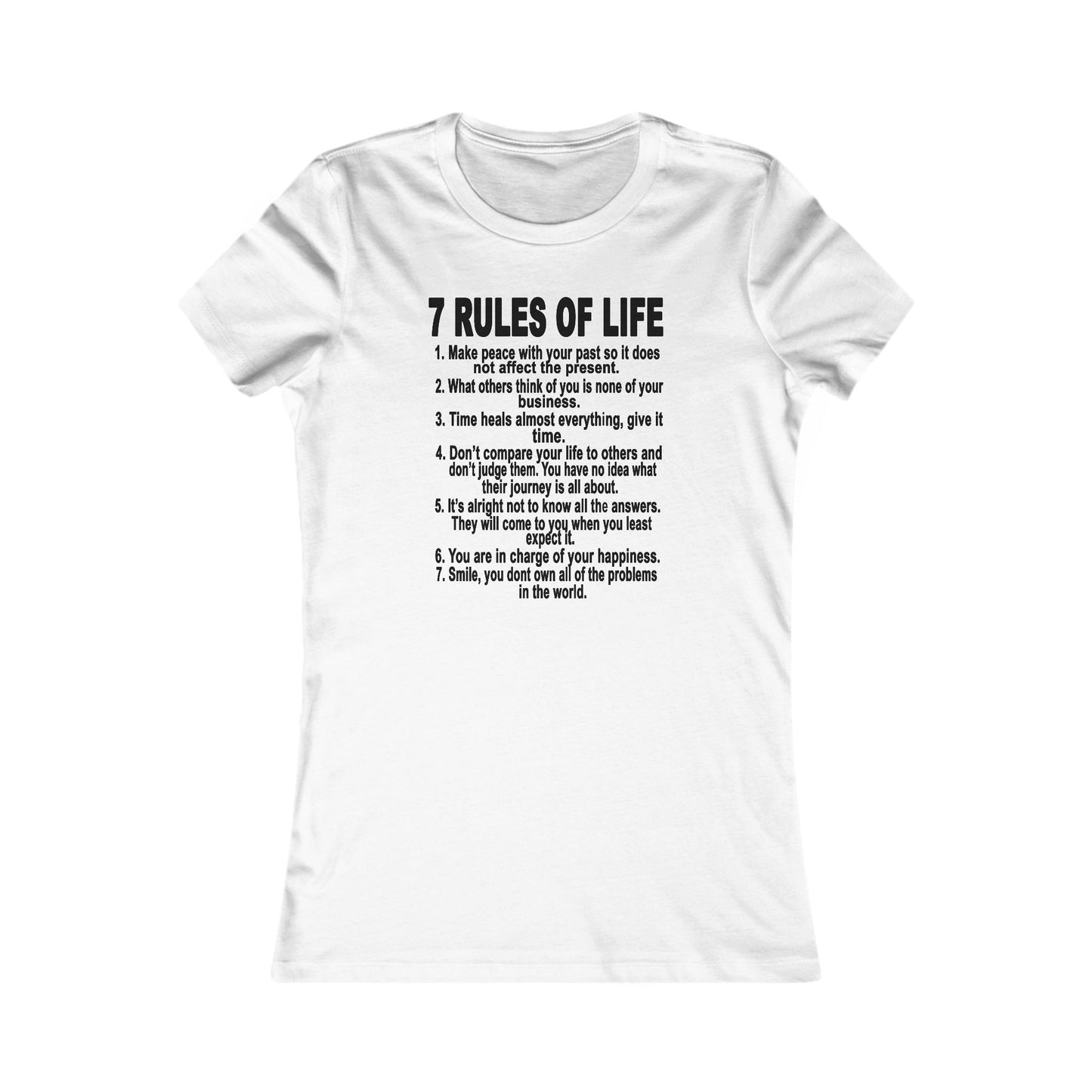 7 Rules of Life Women's T Shirt
