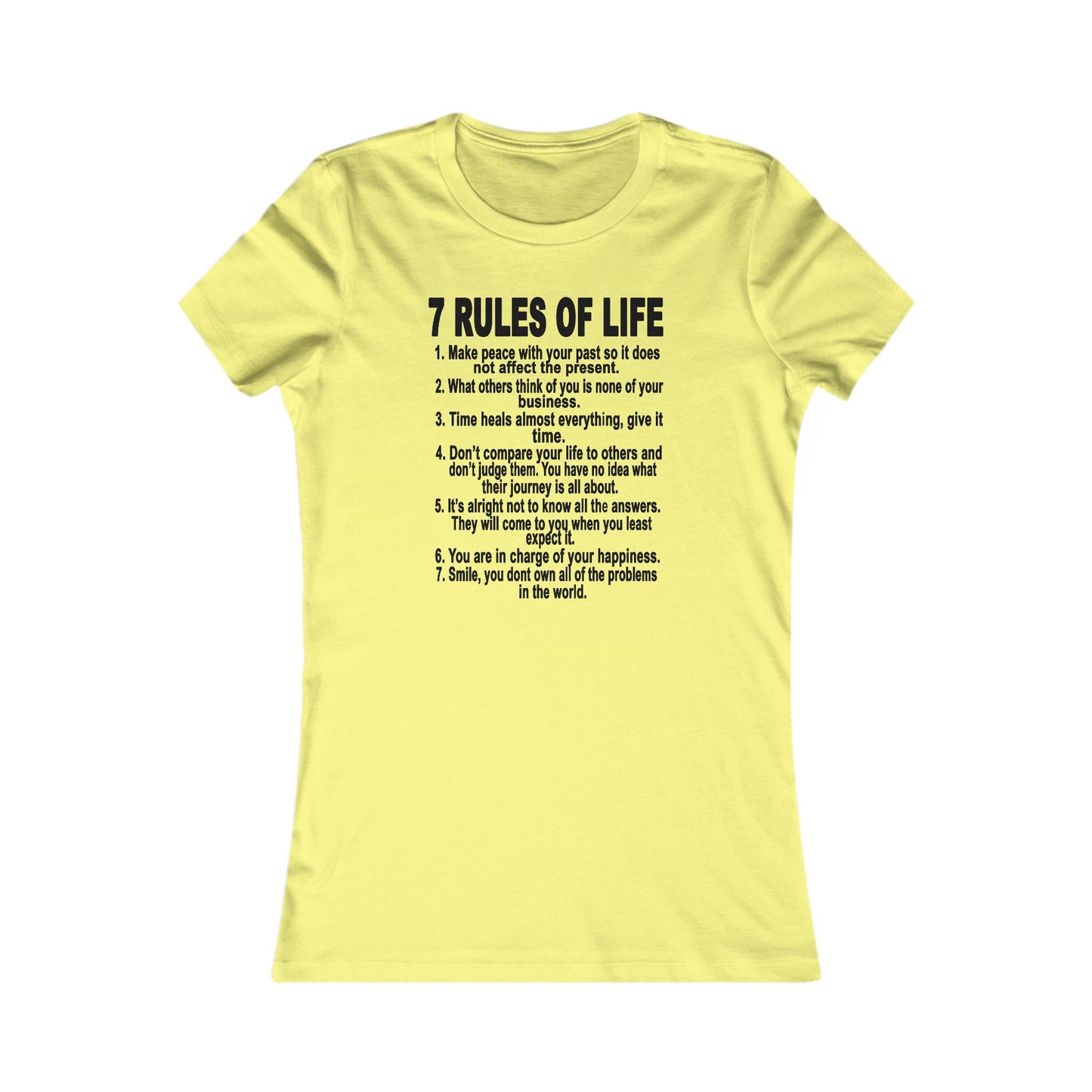 7 Rules of Life Women's T Shirt