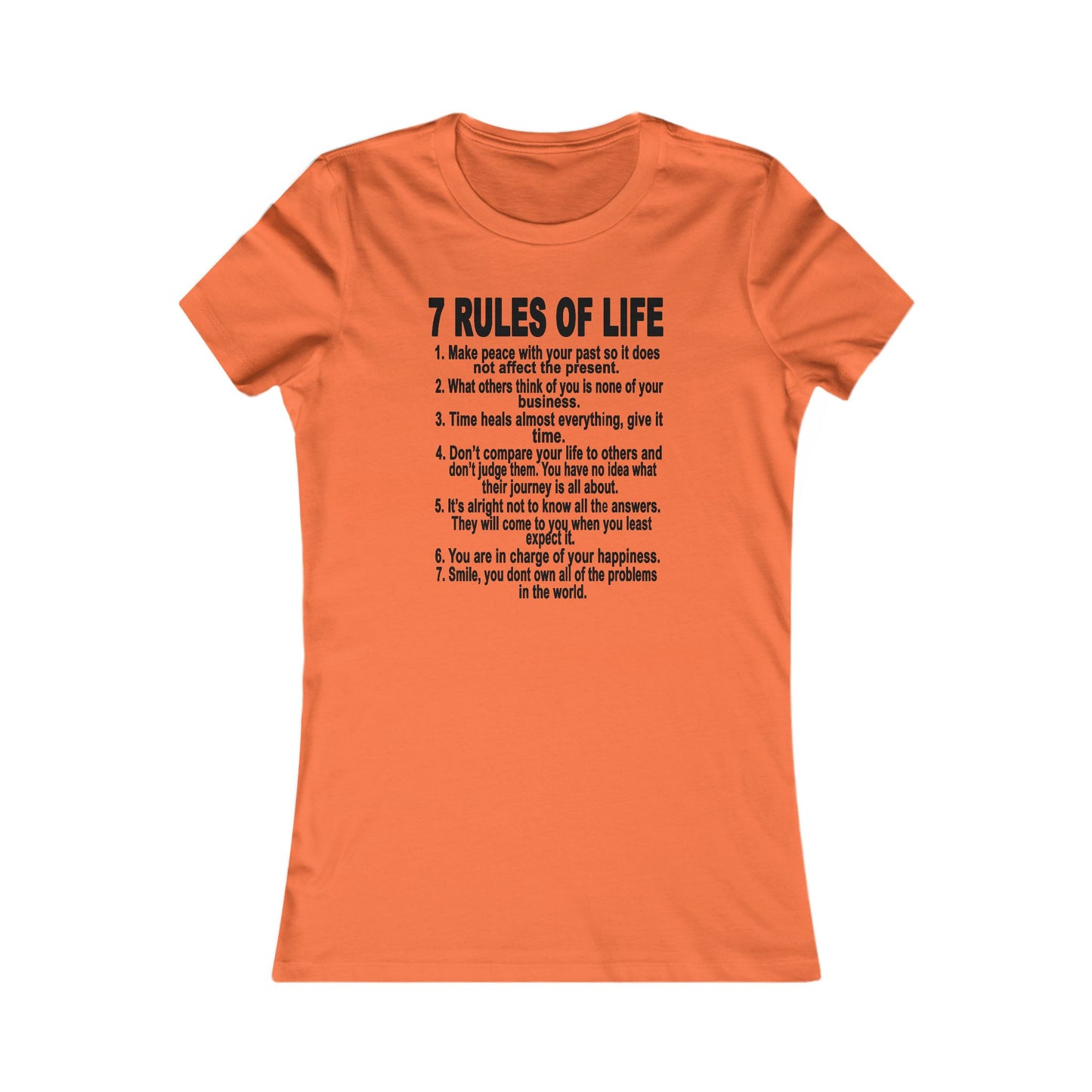 7 Rules of Life Women's T Shirt