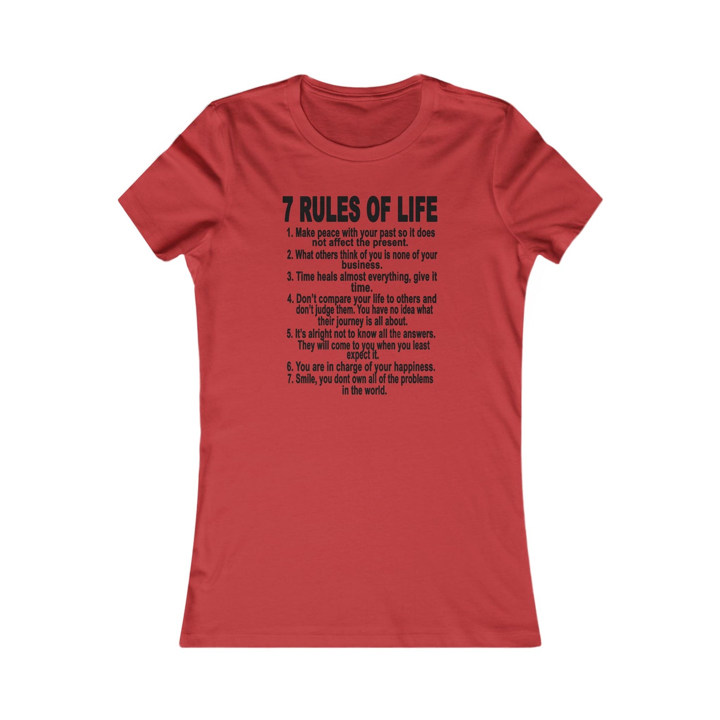7 Rules of Life Women's T Shirt