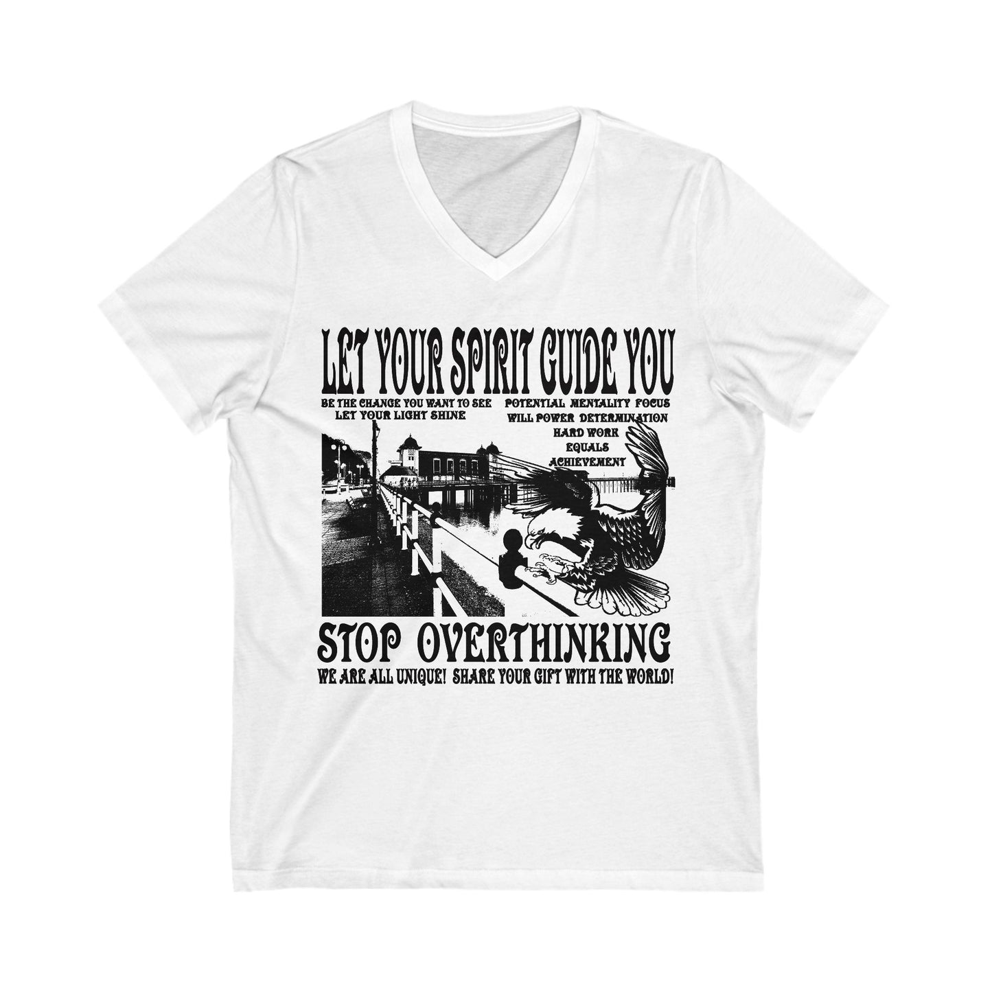Let Your Spirit Guide You Unisex V-Neck Tee
