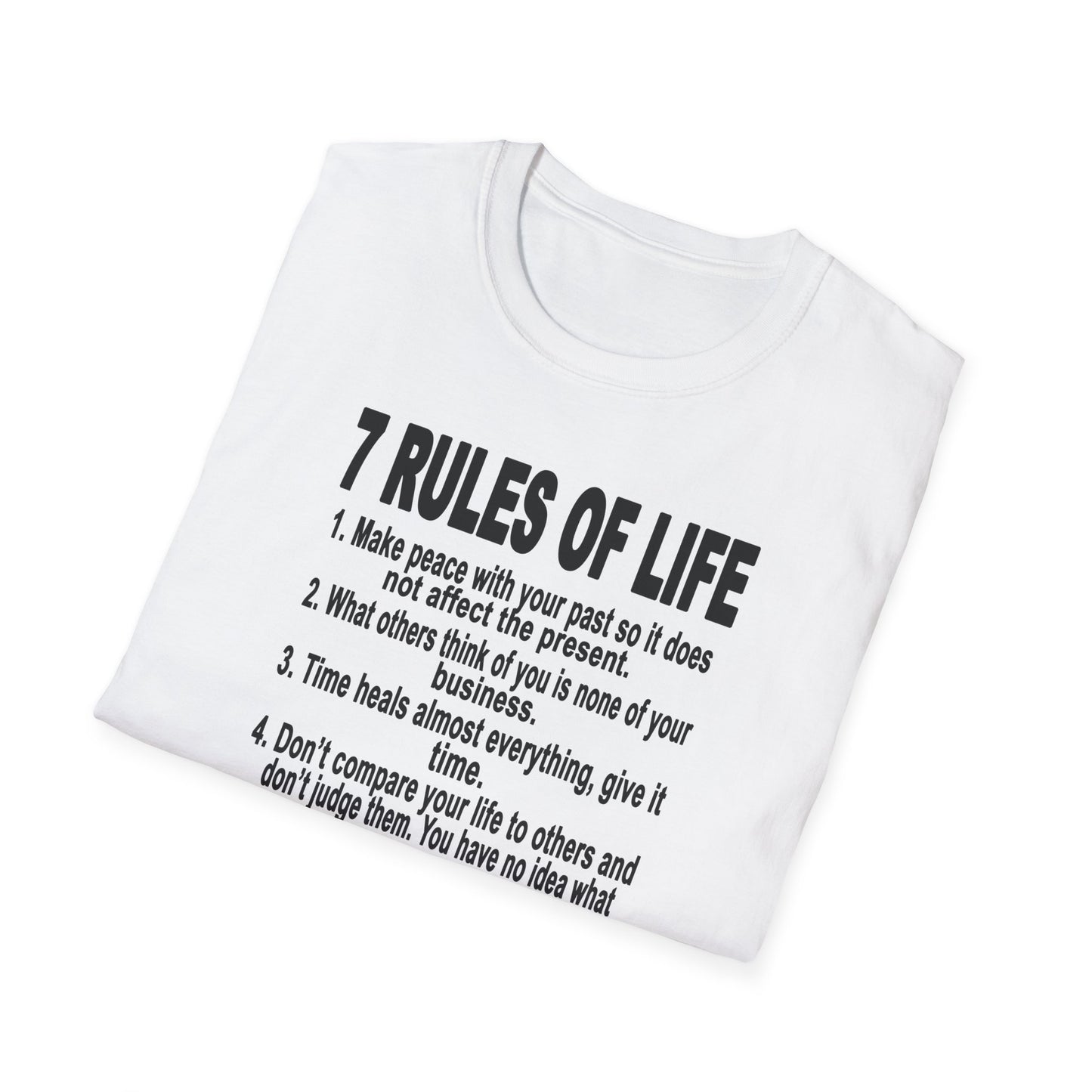 7 Rules of Life Unisex Softstyle T-Shirt