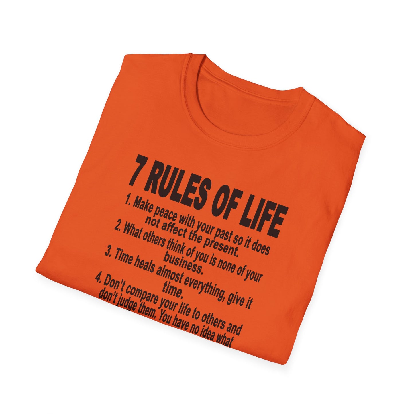 7 Rules of Life Unisex Softstyle T-Shirt