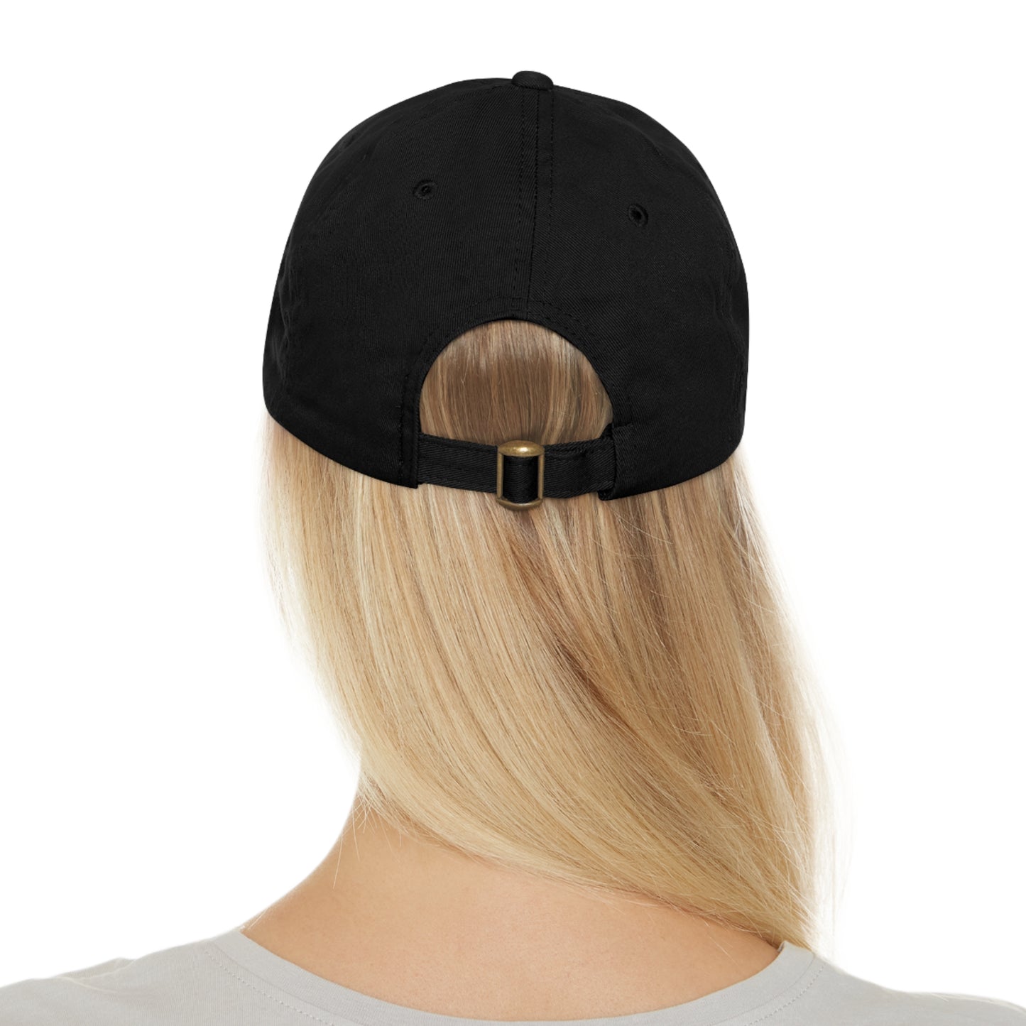 Tiers Above Reality Dad Hat with Leather Patch (Rectangle)