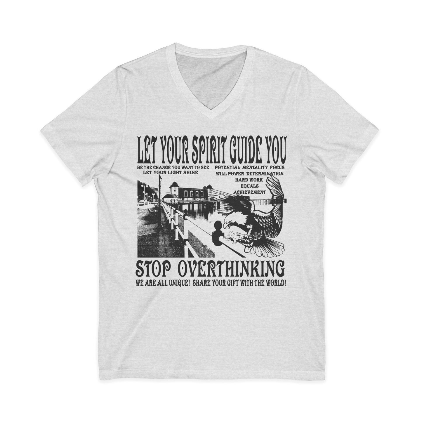 Let Your Spirit Guide You Unisex V-Neck Tee