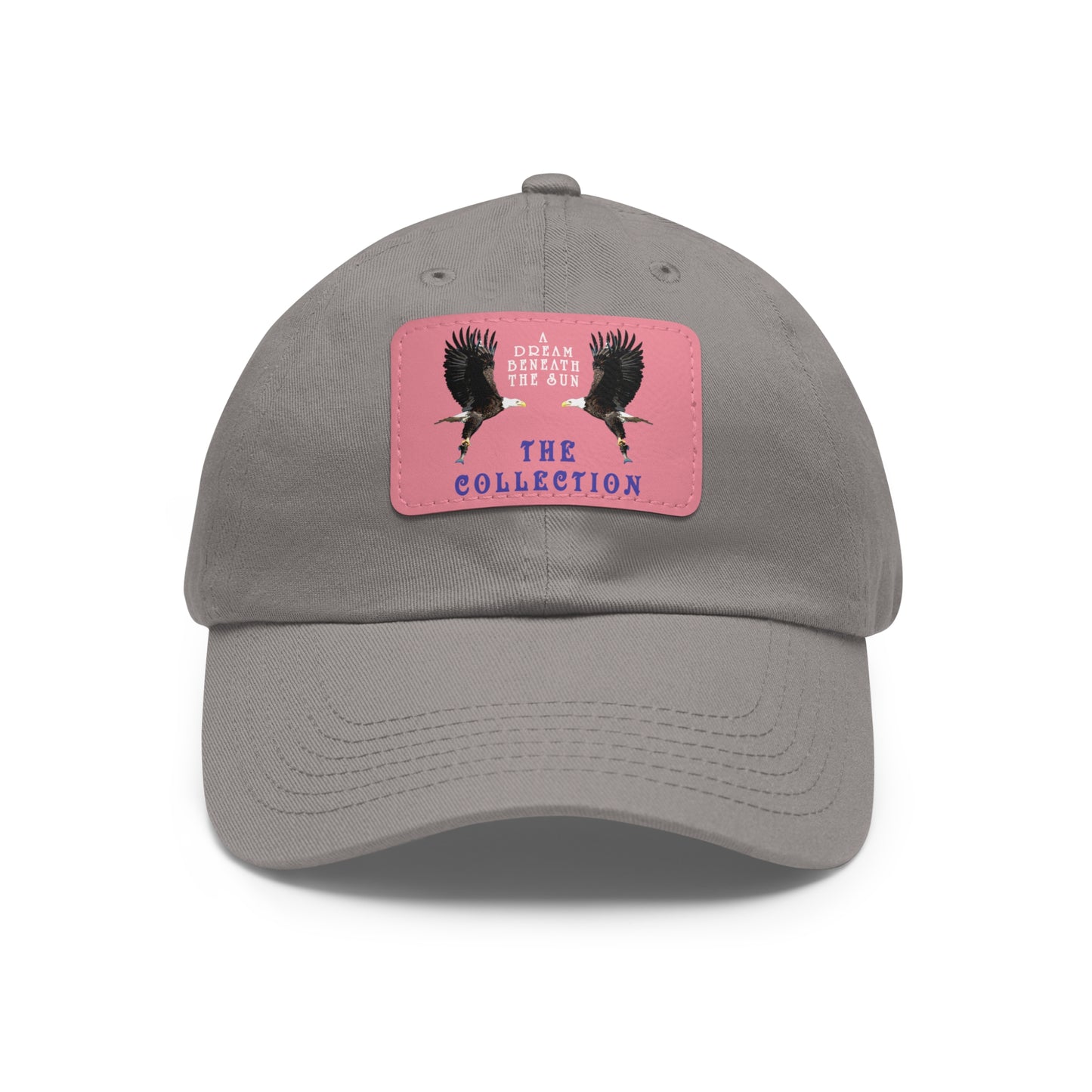 A Dream Beyond Reality Dad Hat with Leather Patch (Rectangle)