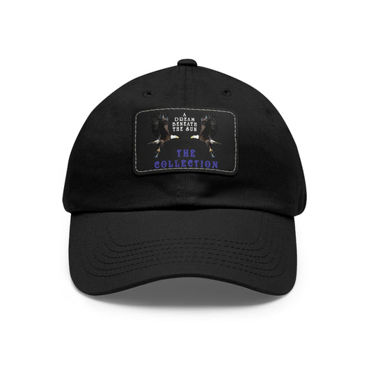 A Dream Beyond Reality Dad Hat with Leather Patch (Rectangle)