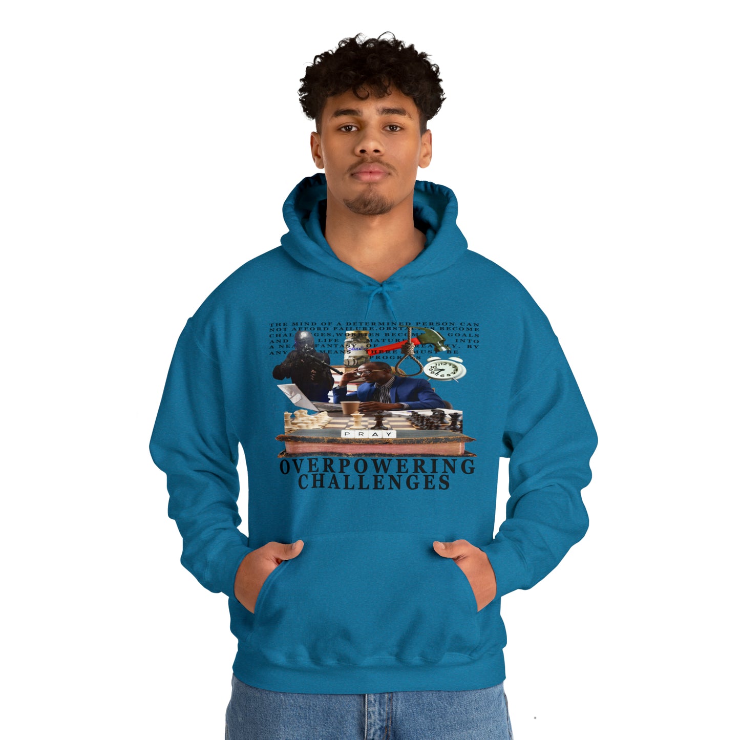 Overpowering Obstacles Unisex Heavy Blend™ Hooded Sweatshirt