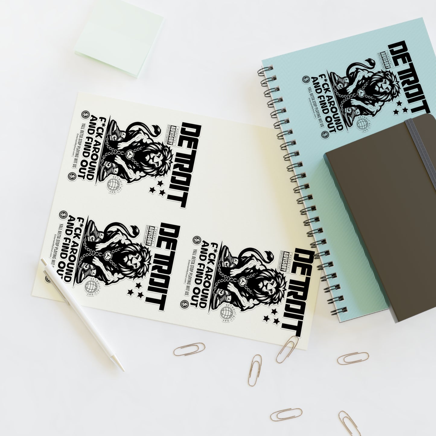 F*ck Around and Find Out Sticker Sheets - Urban Decor, Gift for Collectors, Custom Stickers for Scrapbooking, Laptop, & More
