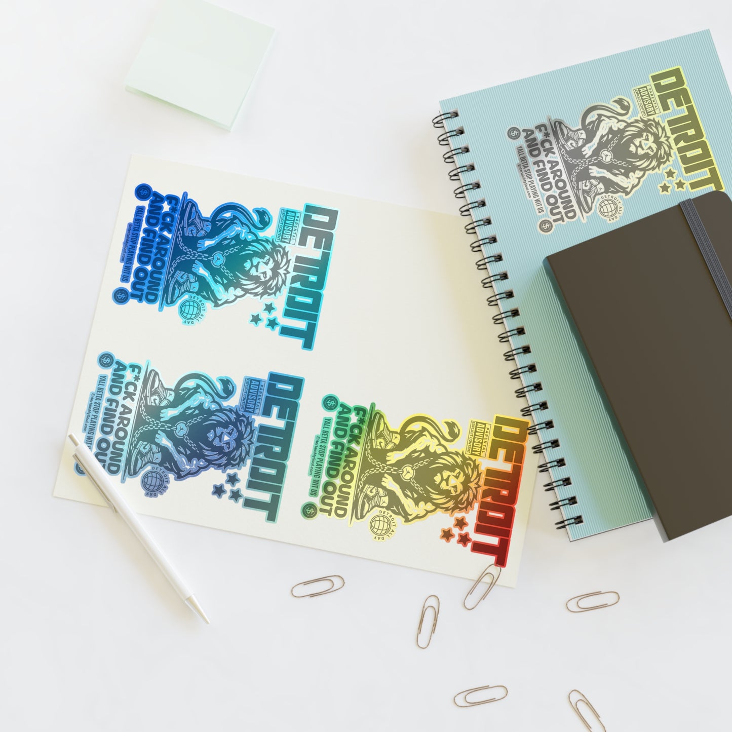 F*ck Around and Find Out Sticker Sheets - Urban Decor, Gift for Collectors, Custom Stickers for Scrapbooking, Laptop, & More