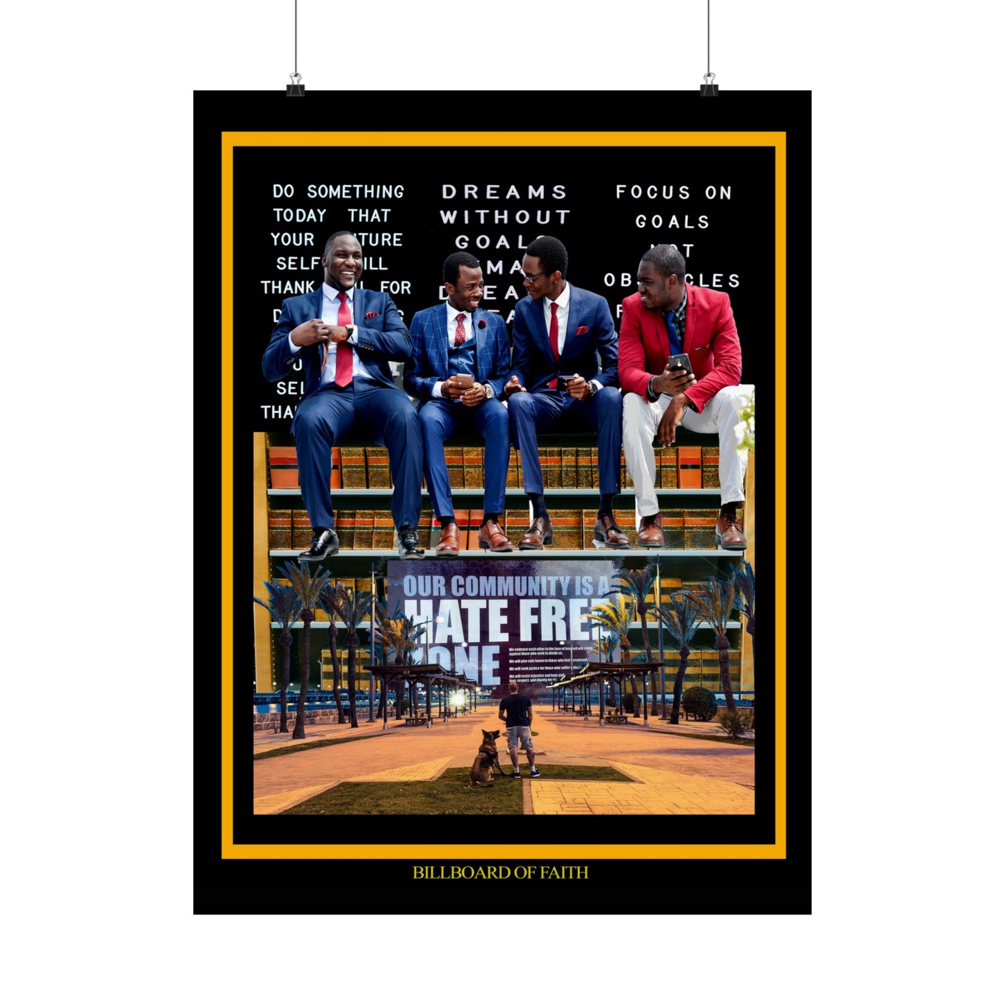 Billboard of Faith Matte Vertical Posters