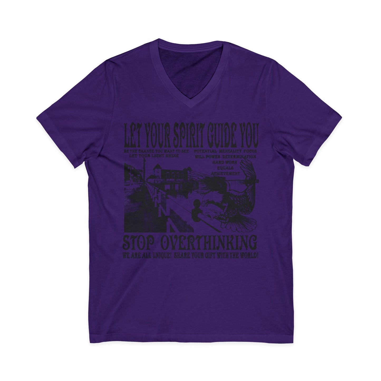 Let Your Spirit Guide You Unisex V-Neck Tee