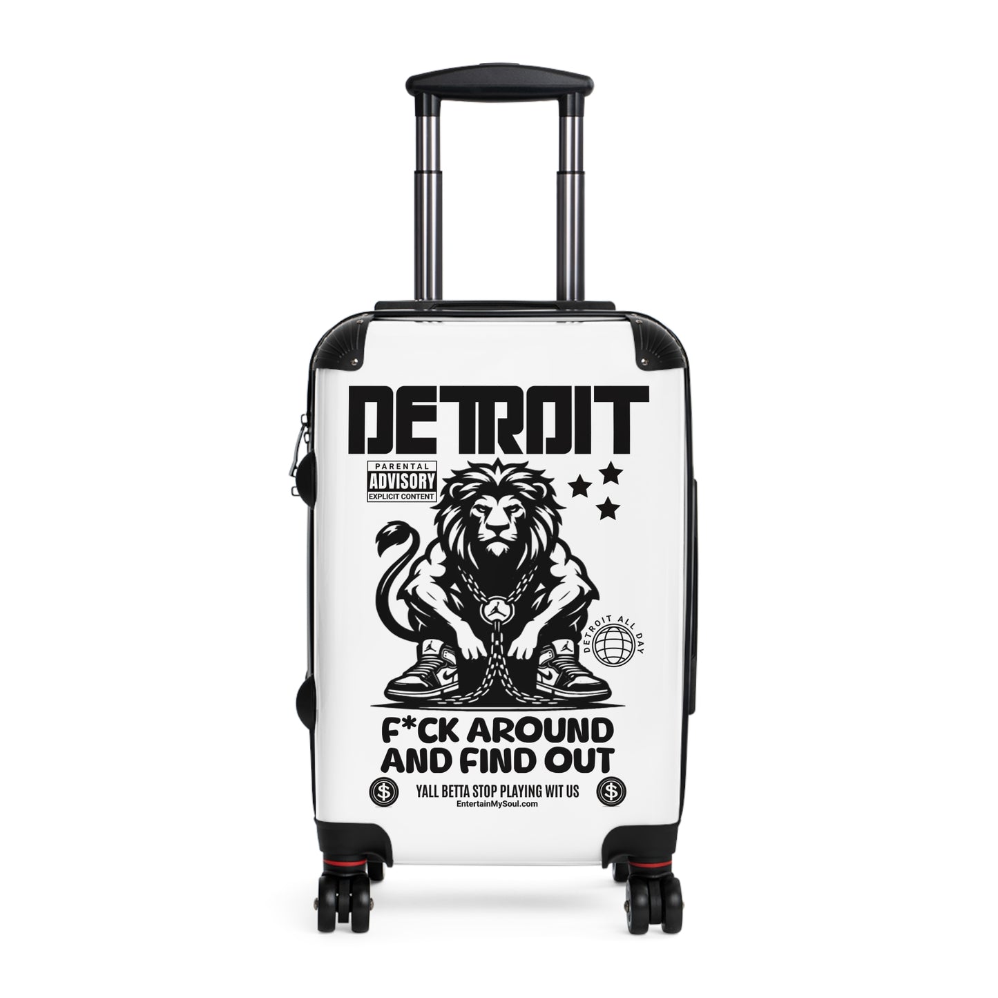 F*ck Around and Find Out Luggage for Adventurers, Unique Gift for Travelers, Weekend Getaways, Travel Accessories