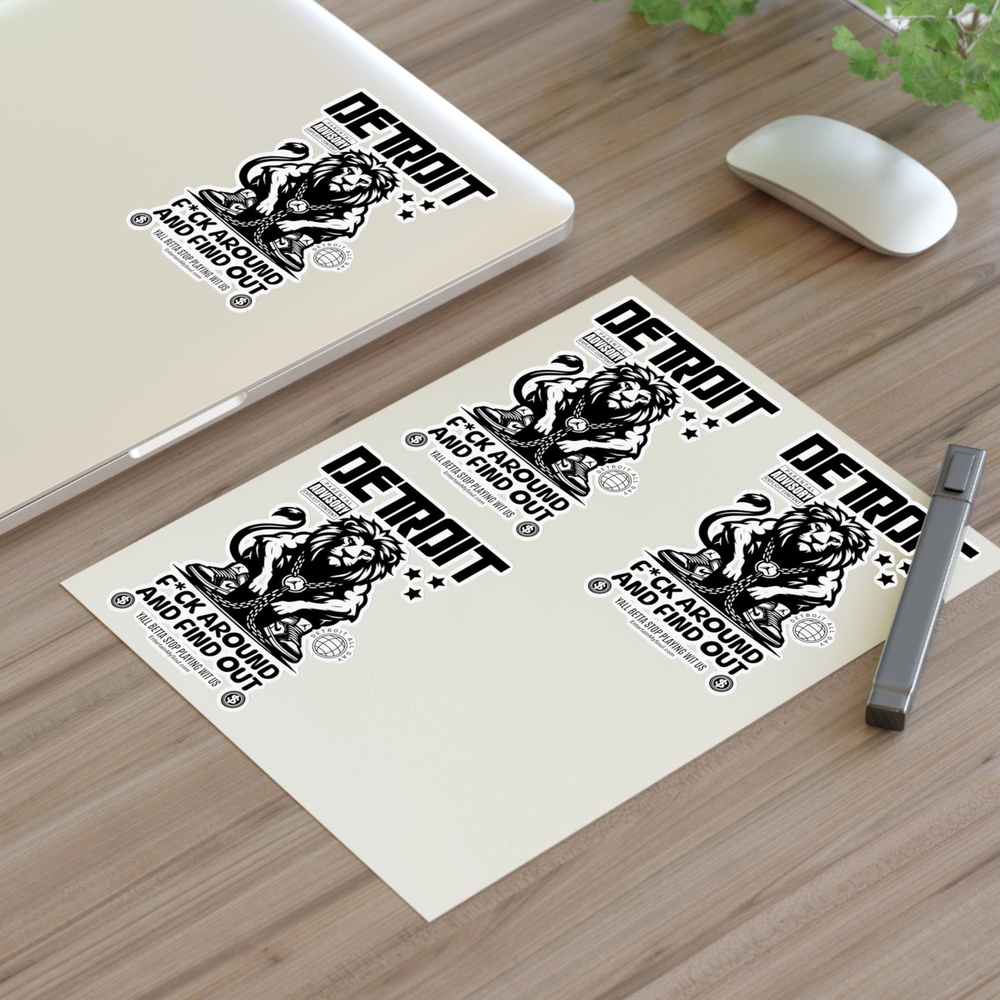 F*ck Around and Find Out Sticker Sheets - Urban Decor, Gift for Collectors, Custom Stickers for Scrapbooking, Laptop, & More