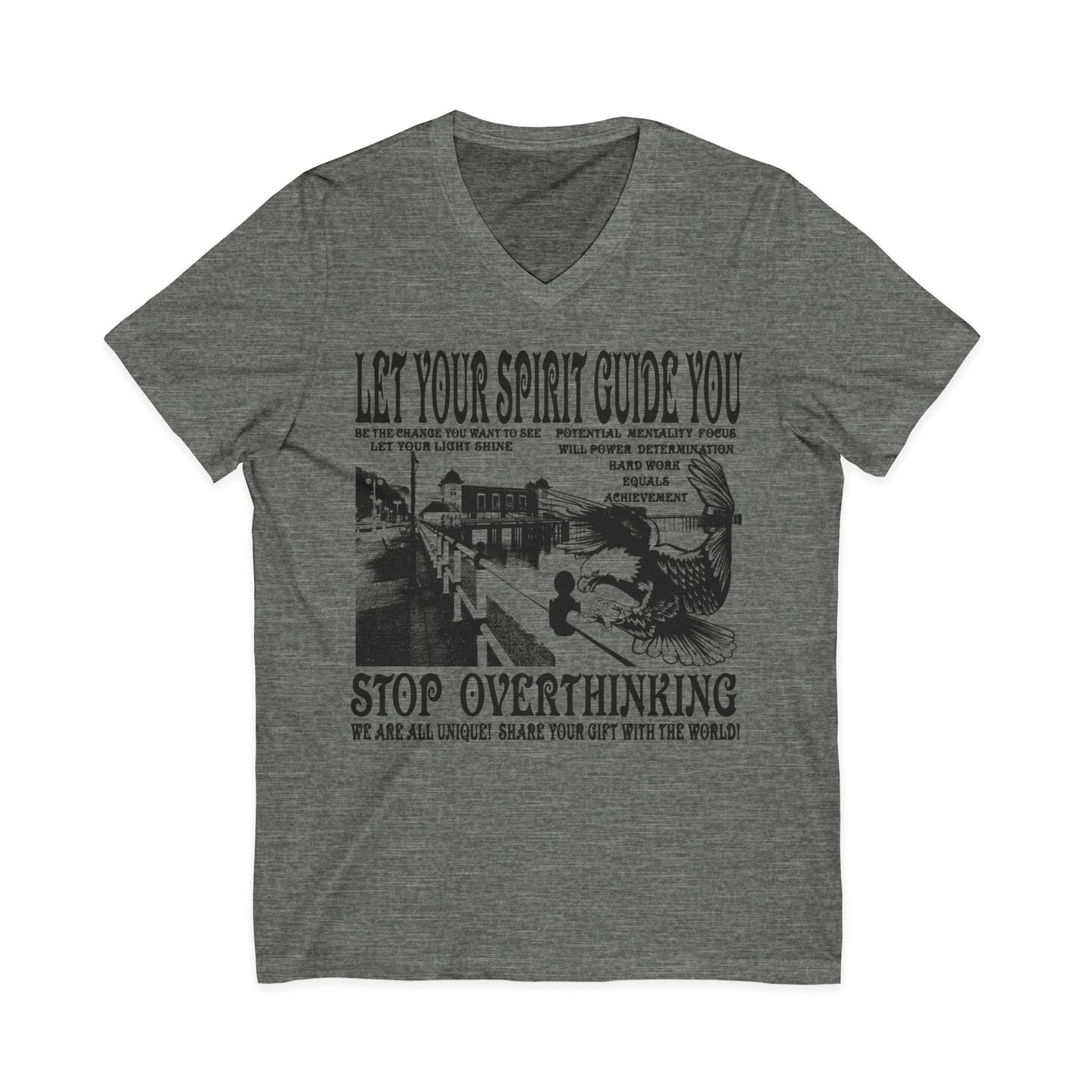 Let Your Spirit Guide You Unisex V-Neck Tee