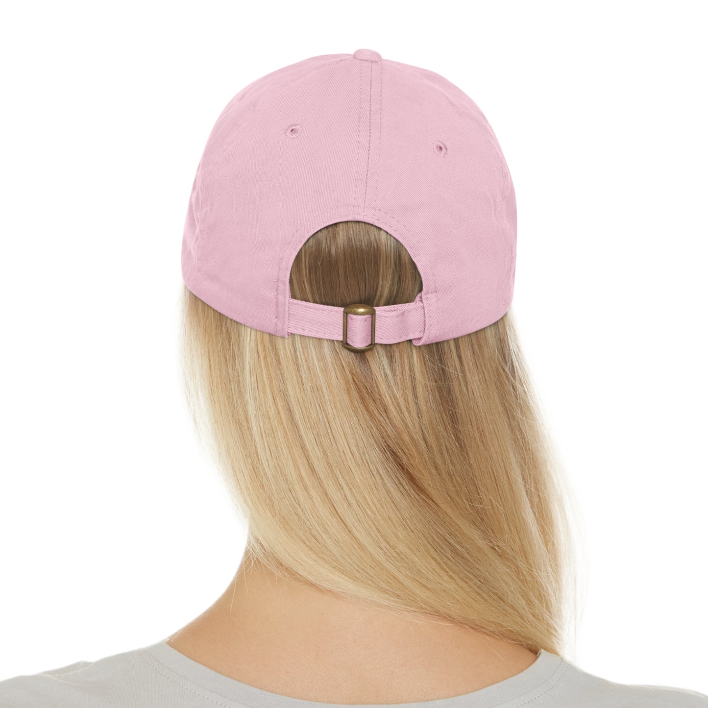 Tiers Above Reality Dad Hat with Leather Patch (Rectangle)