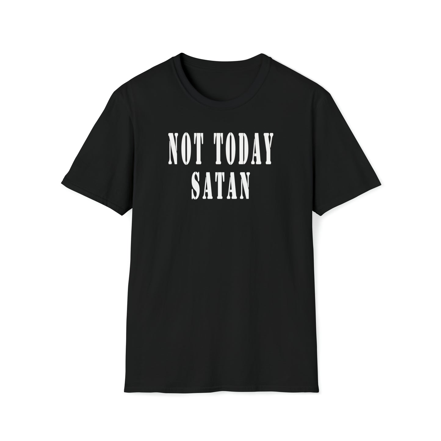 Not Today Satan Unisex Softstyle T-Shirt